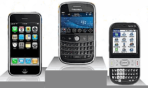 iphone - blackberry - palm